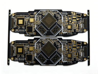8层2阶HDI沉金黑油拼板PCB