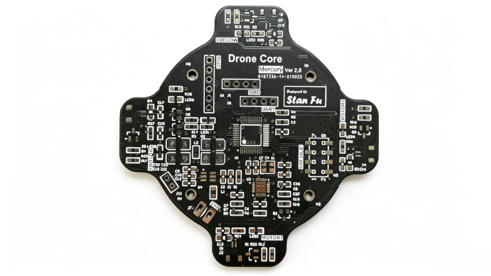 小四轴无人机飞控 PCB