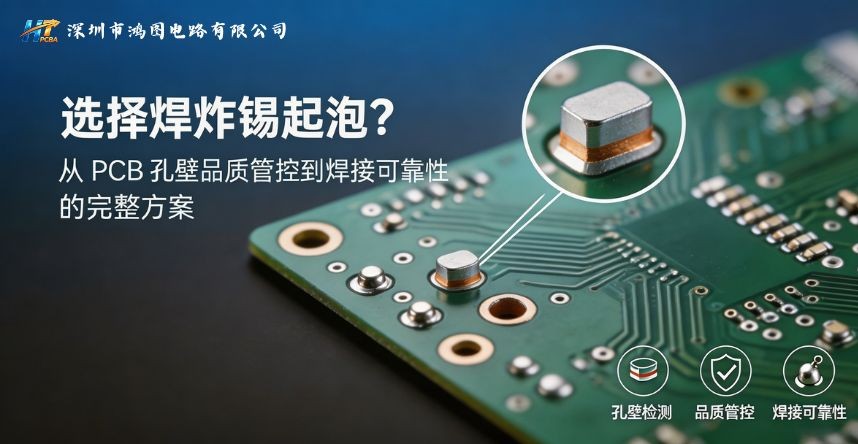 选择焊炸锡起泡?从PCB孔壁品质管控到焊接可靠性的完整方案