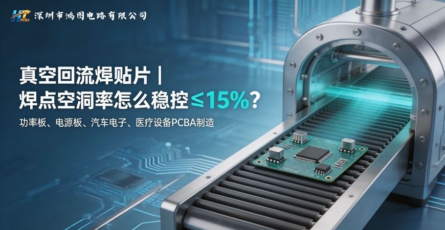 真空回流焊贴片加工,焊点空洞率稳定控制在15%以内